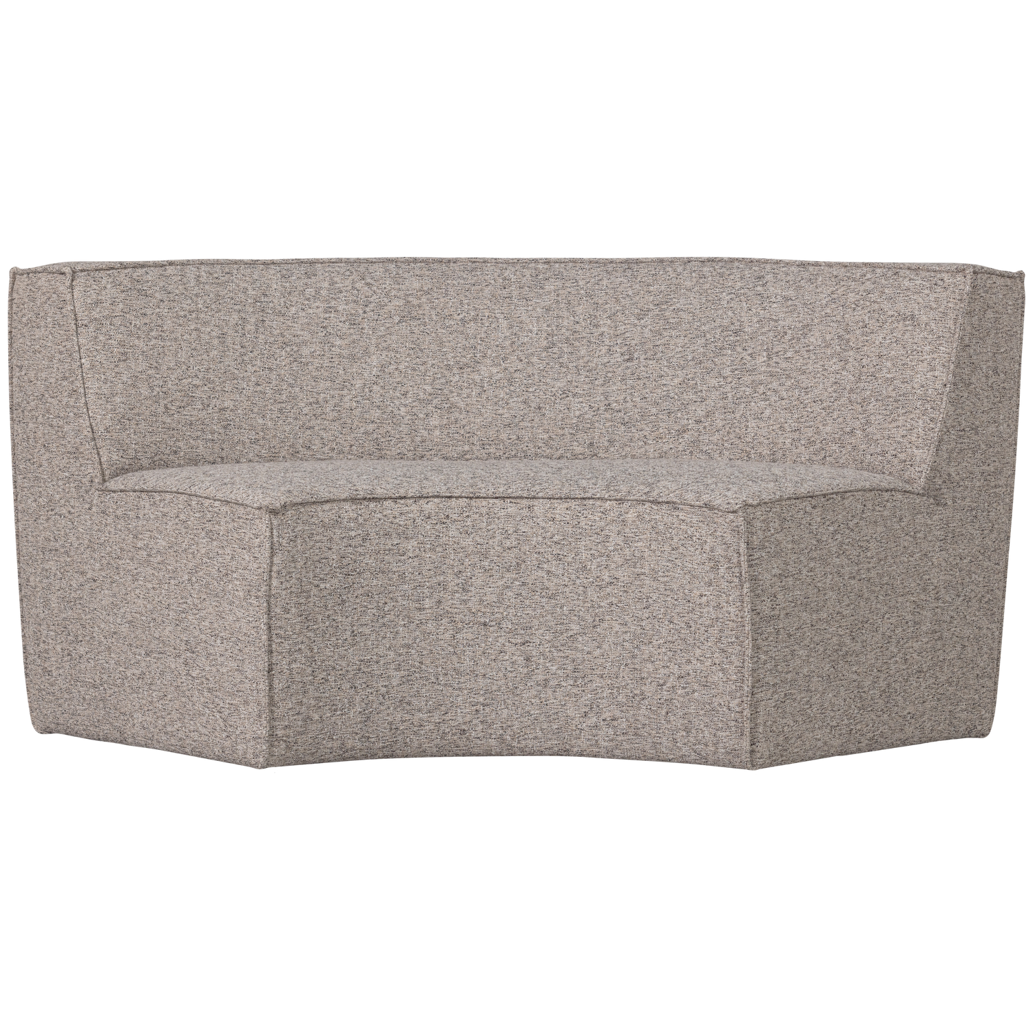 EUROPA 2-SEATER DINING BENCH WOVEN FABRIC SAND MELANGE