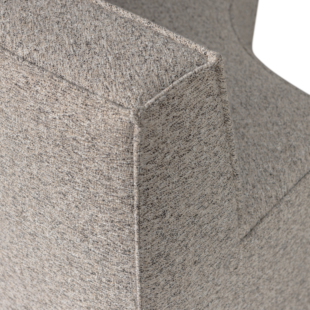 EUROPA 2-SEATER DINING BENCH WOVEN FABRIC SAND MELANGE