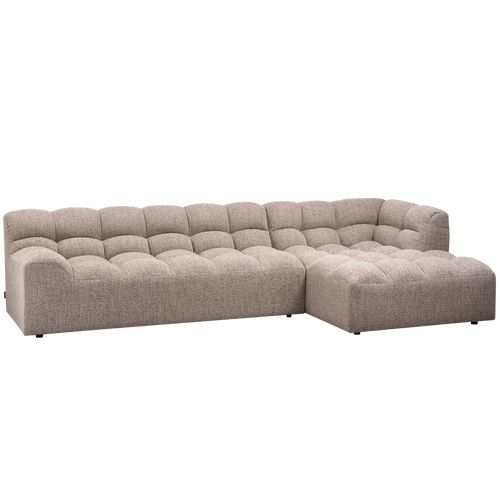 ALLURE CHAISE LONGUE RIGHT WOVEN BROWN MELANGE