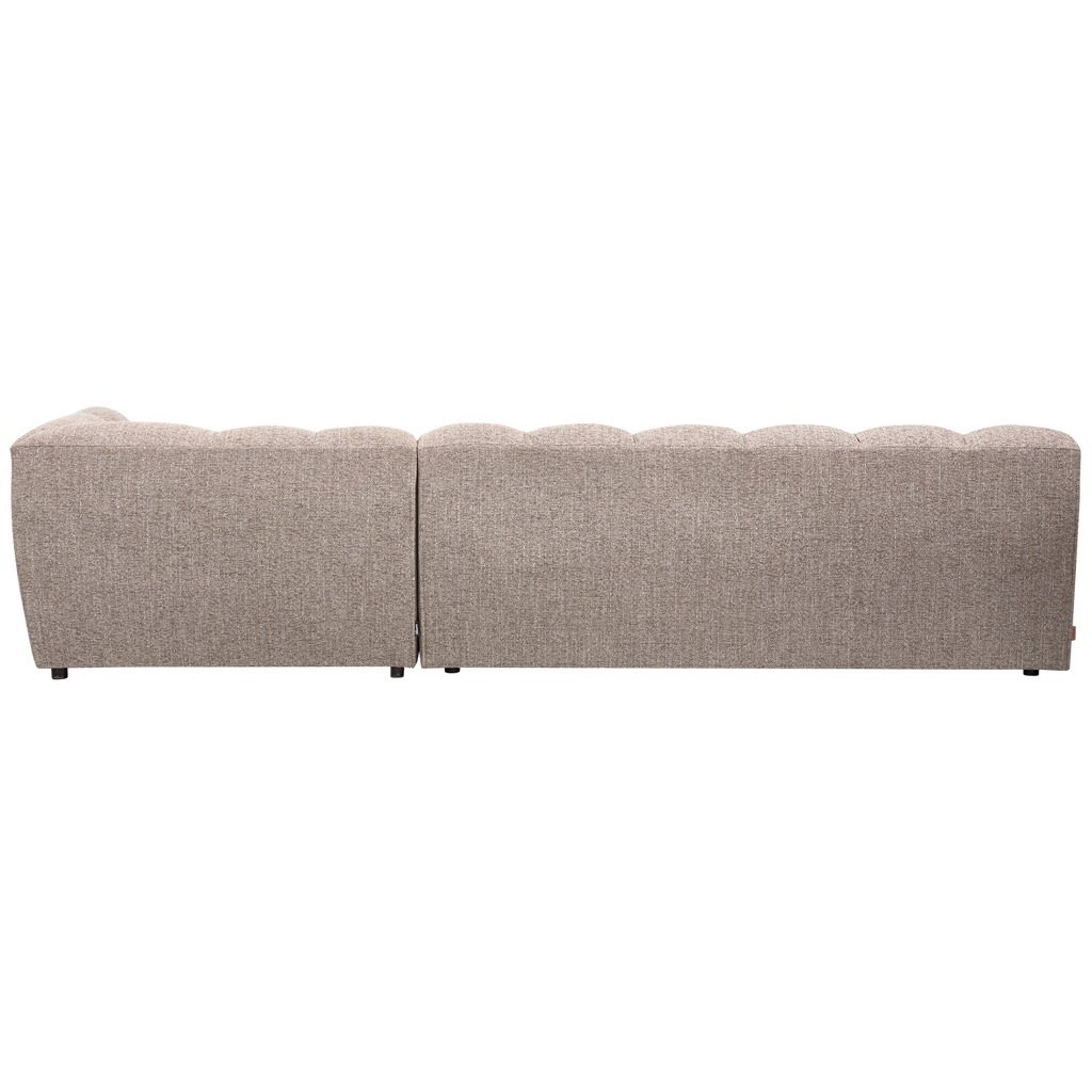 ALLURE CHAISE LONGUE RIGHT WOVEN BROWN MELANGE