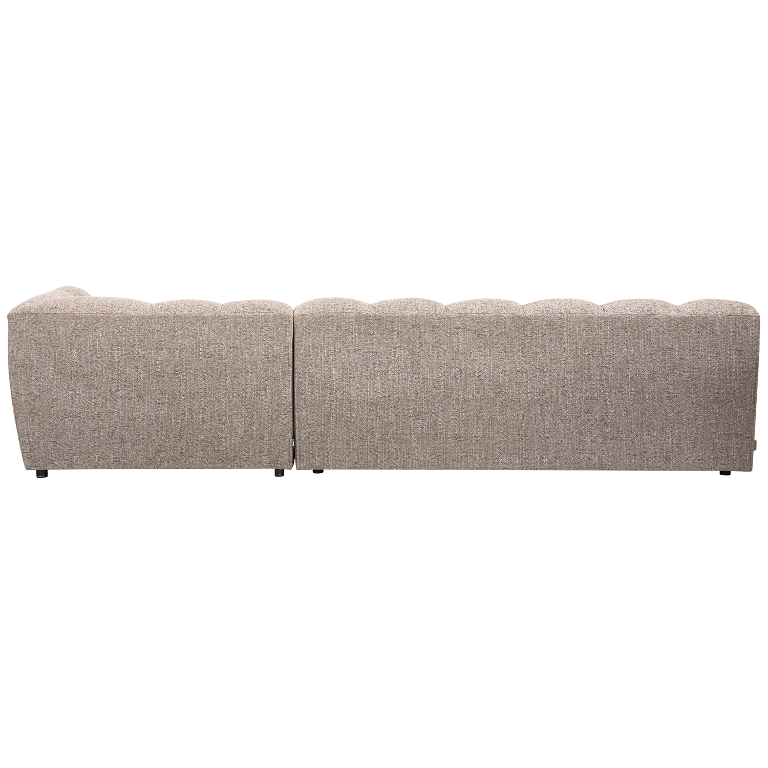 ALLURE CHAISE LONGUE RIGHT WOVEN BROWN MELANGE