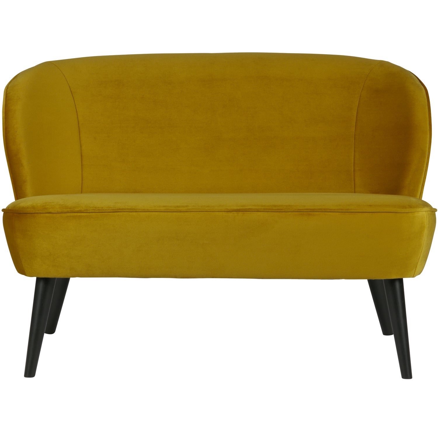 SARA SMALL SOFA VELVET OCHRE