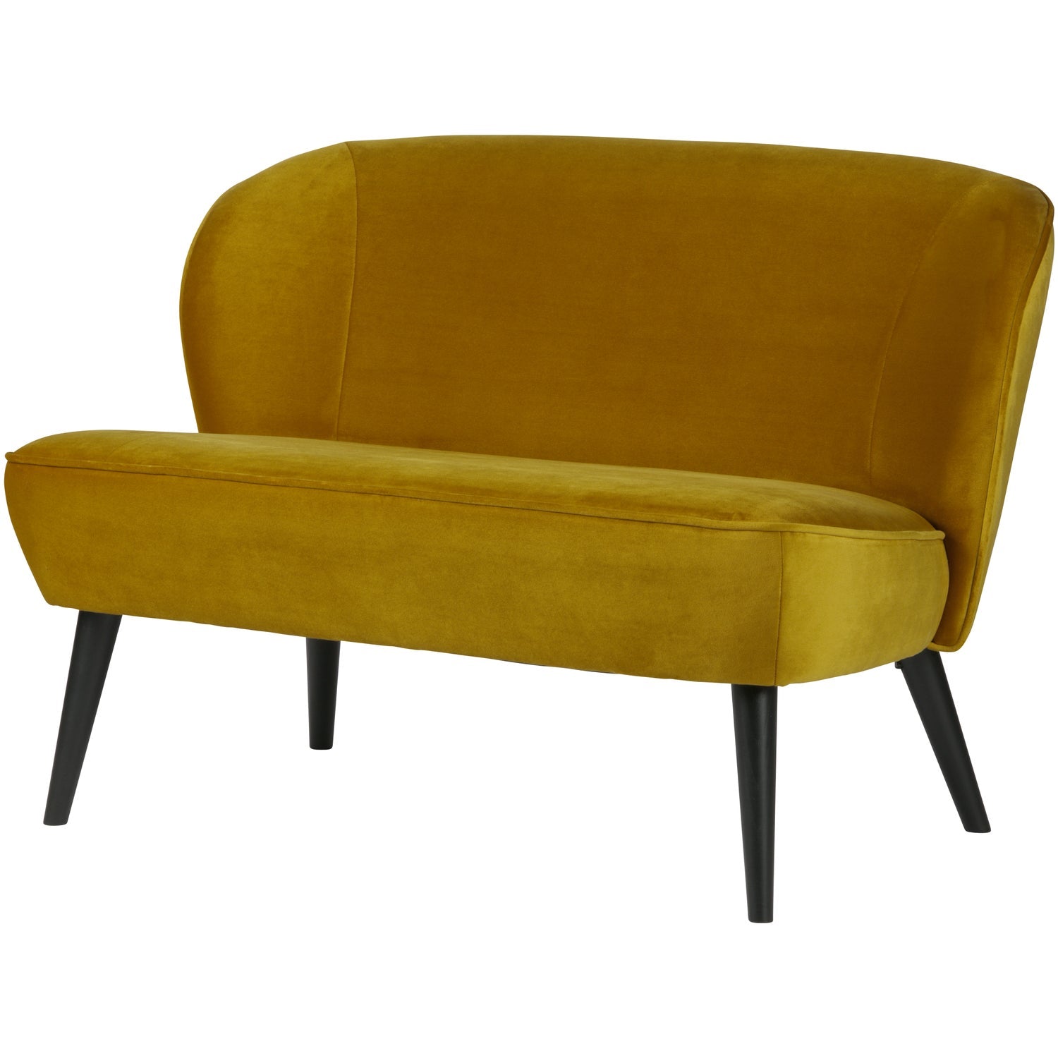 SARA SMALL SOFA VELVET OCHRE