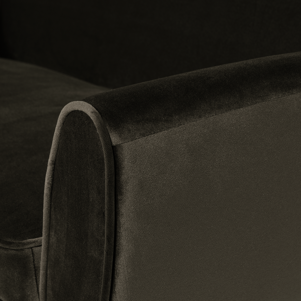 ROCCO SOFA 187 CM VELVET WARM GREEN