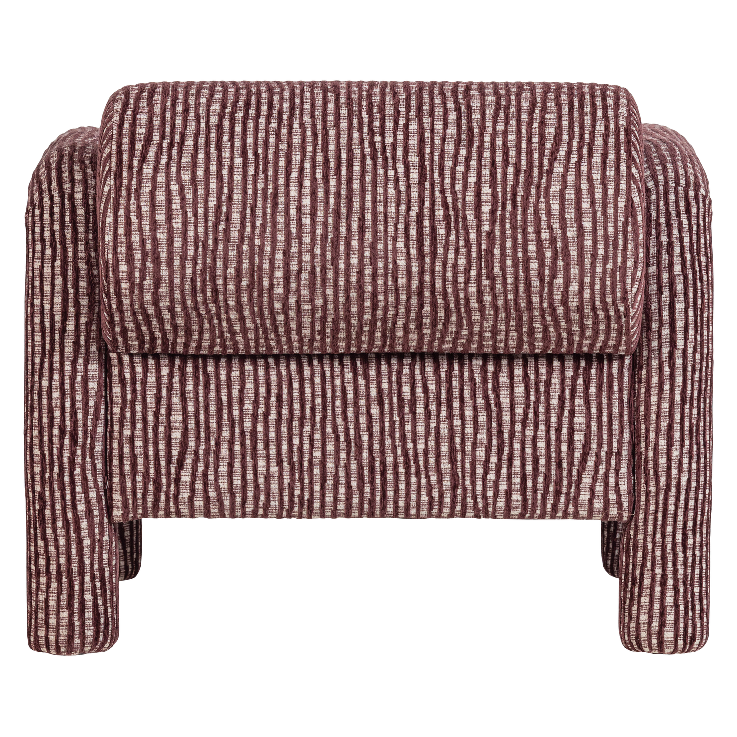 LENNY ARMCHAIR WITH DESSIN BURGUNDY RED