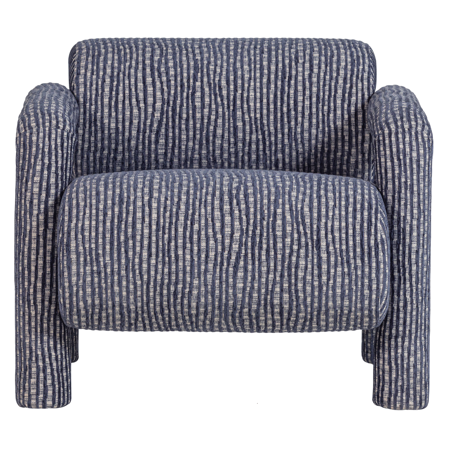 LENNY ARMCHAIR WITH DESSIN GREY/BLUE