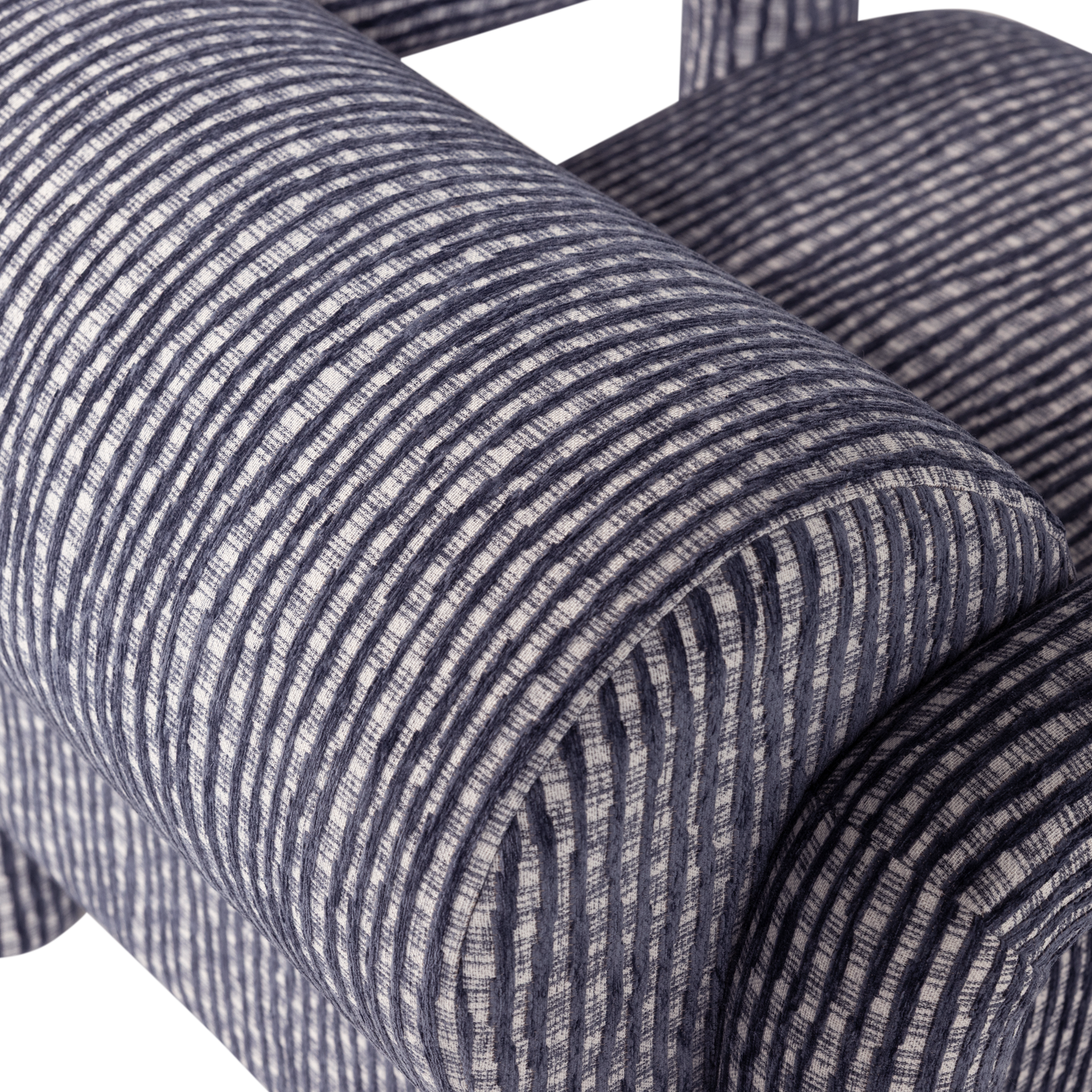 LENNY ARMCHAIR WITH DESSIN GREY/BLUE