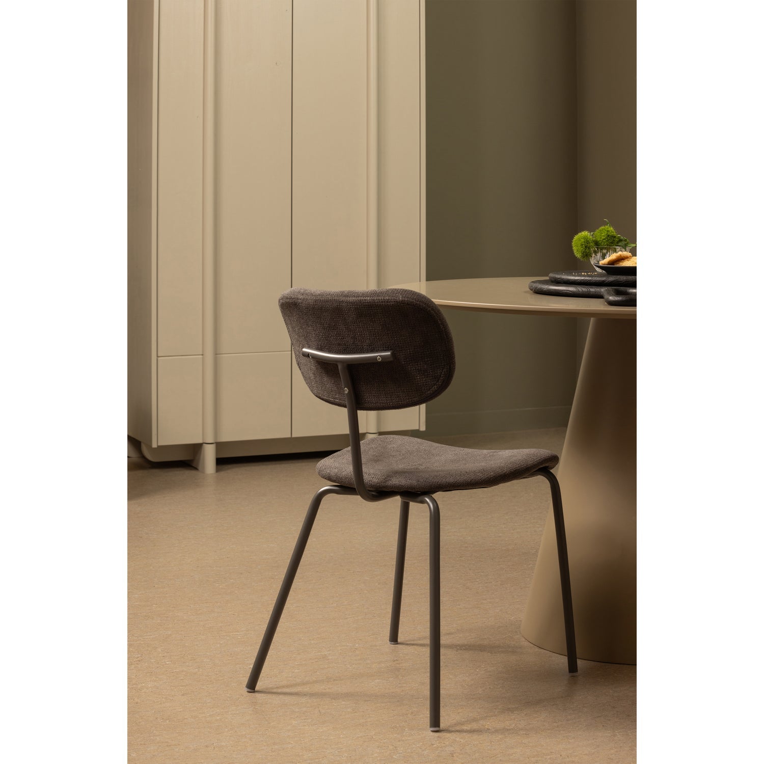 LINK DINING CHAIR BROWN/GREY