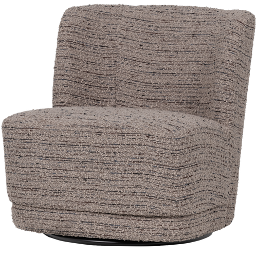 ATTY SWIVEL ARMCHAIR CHUNKY MELANGE BEIGE [fsc]