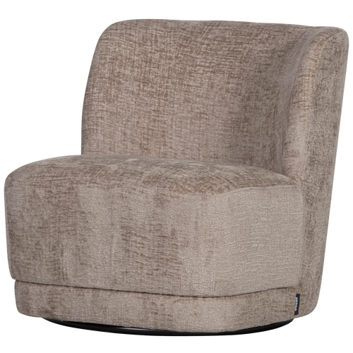 ATTY SWIVEL ARMCHAIR VELVET SAND