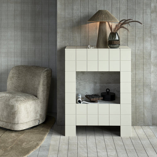 ATTY SWIVEL ARMCHAIR VELVET SAND