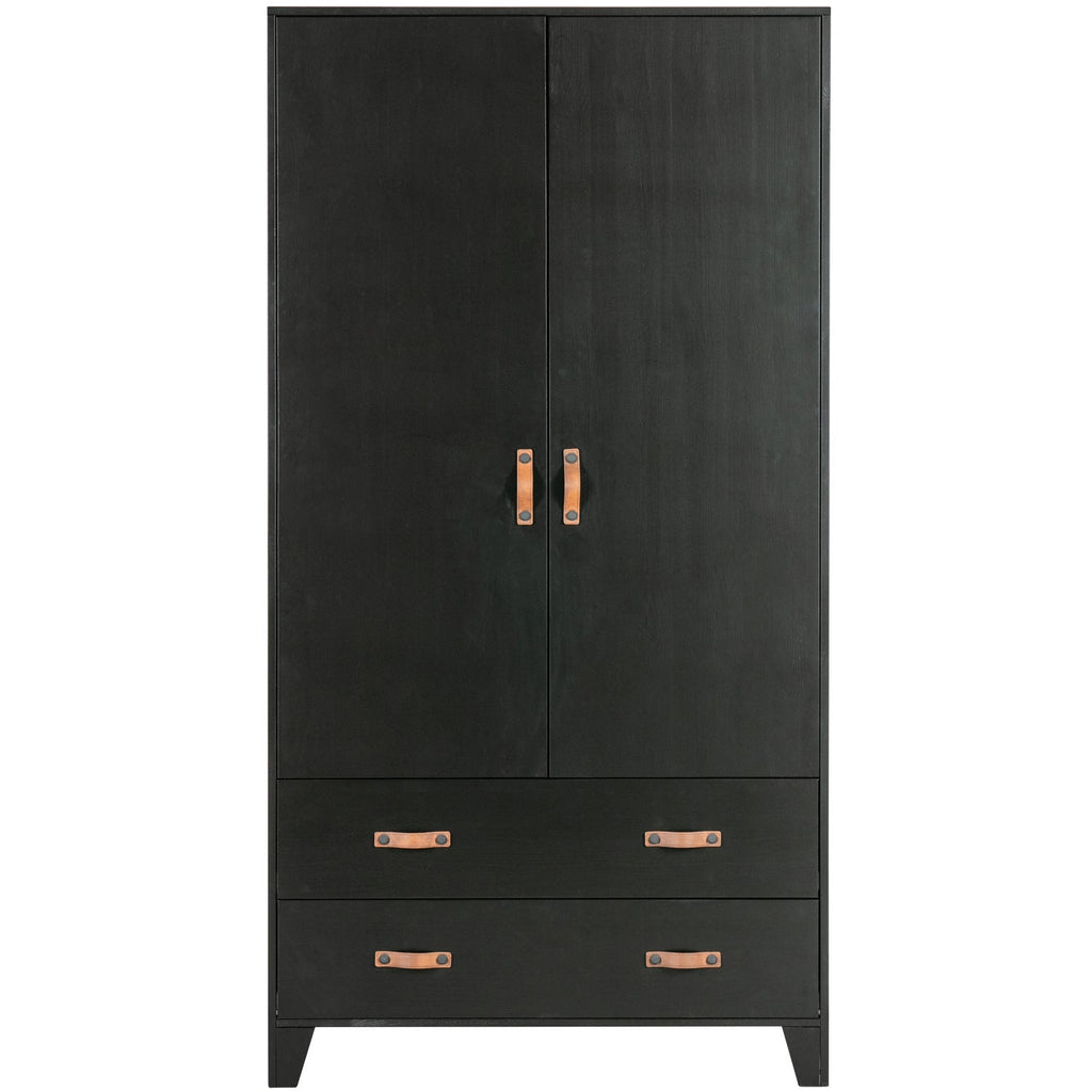 DIAN WARDROBE CABINET PINE BLACK [fsc]