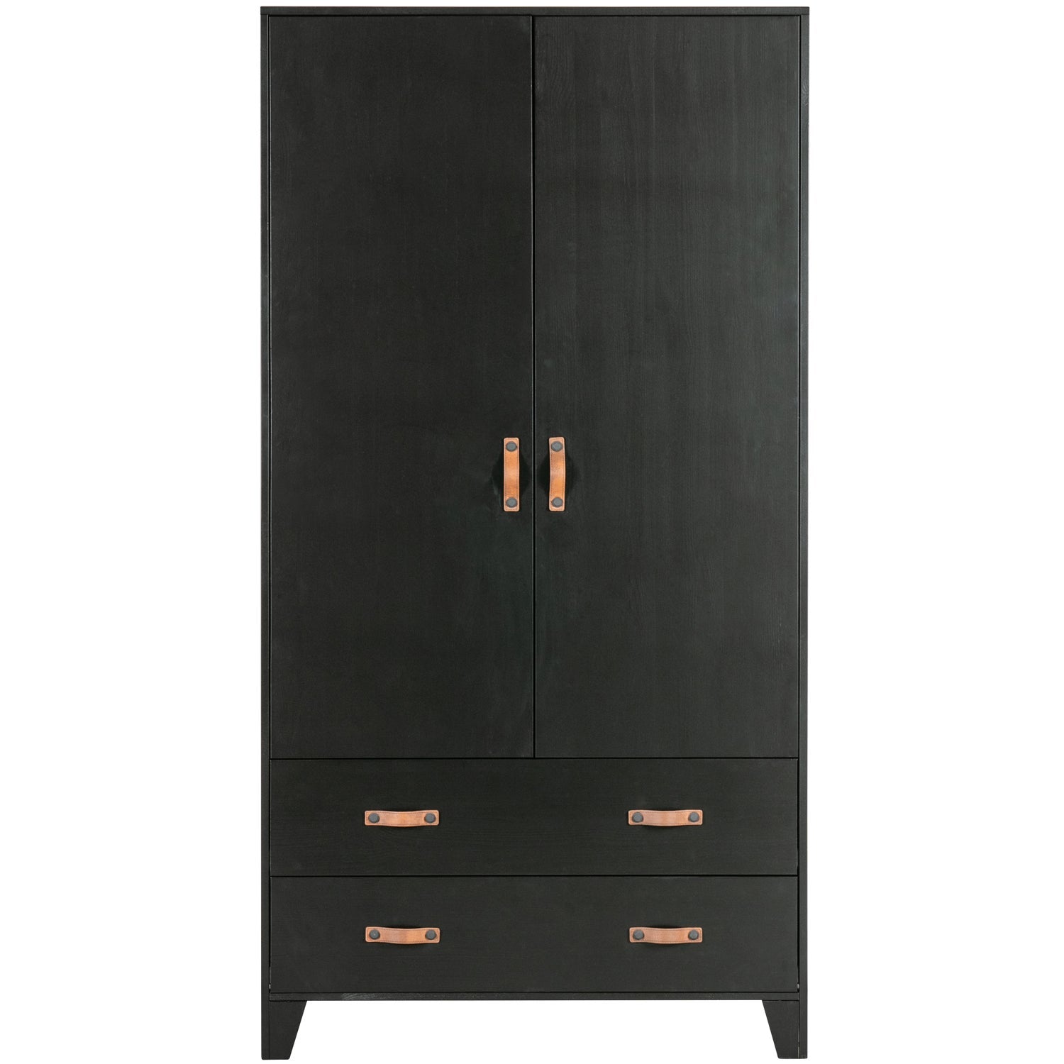 DIAN WARDROBE CABINET PINE BLACK [fsc]