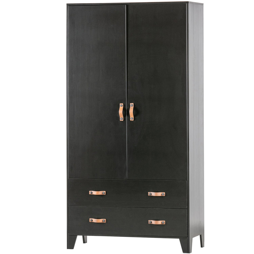 DIAN WARDROBE CABINET PINE BLACK [fsc]