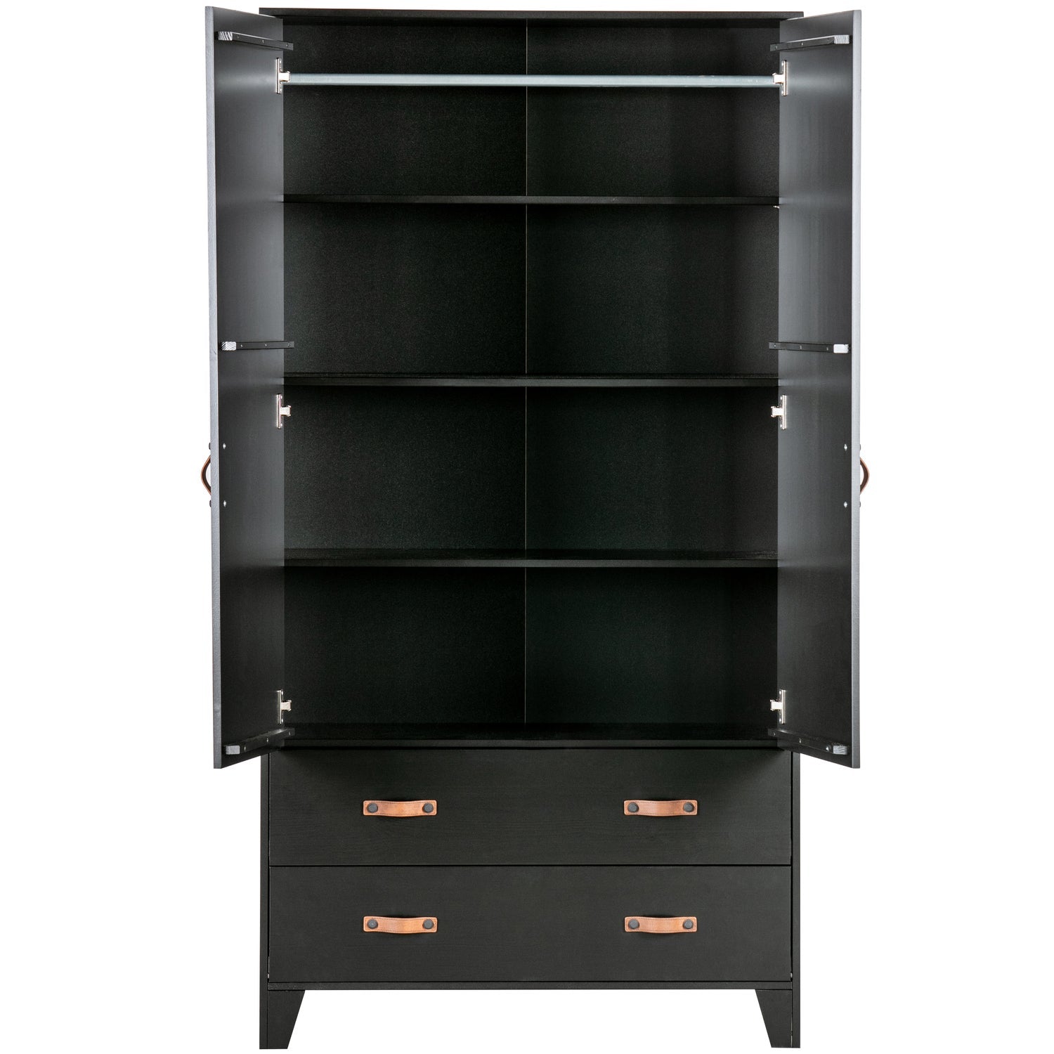 DIAN WARDROBE CABINET PINE BLACK [fsc]