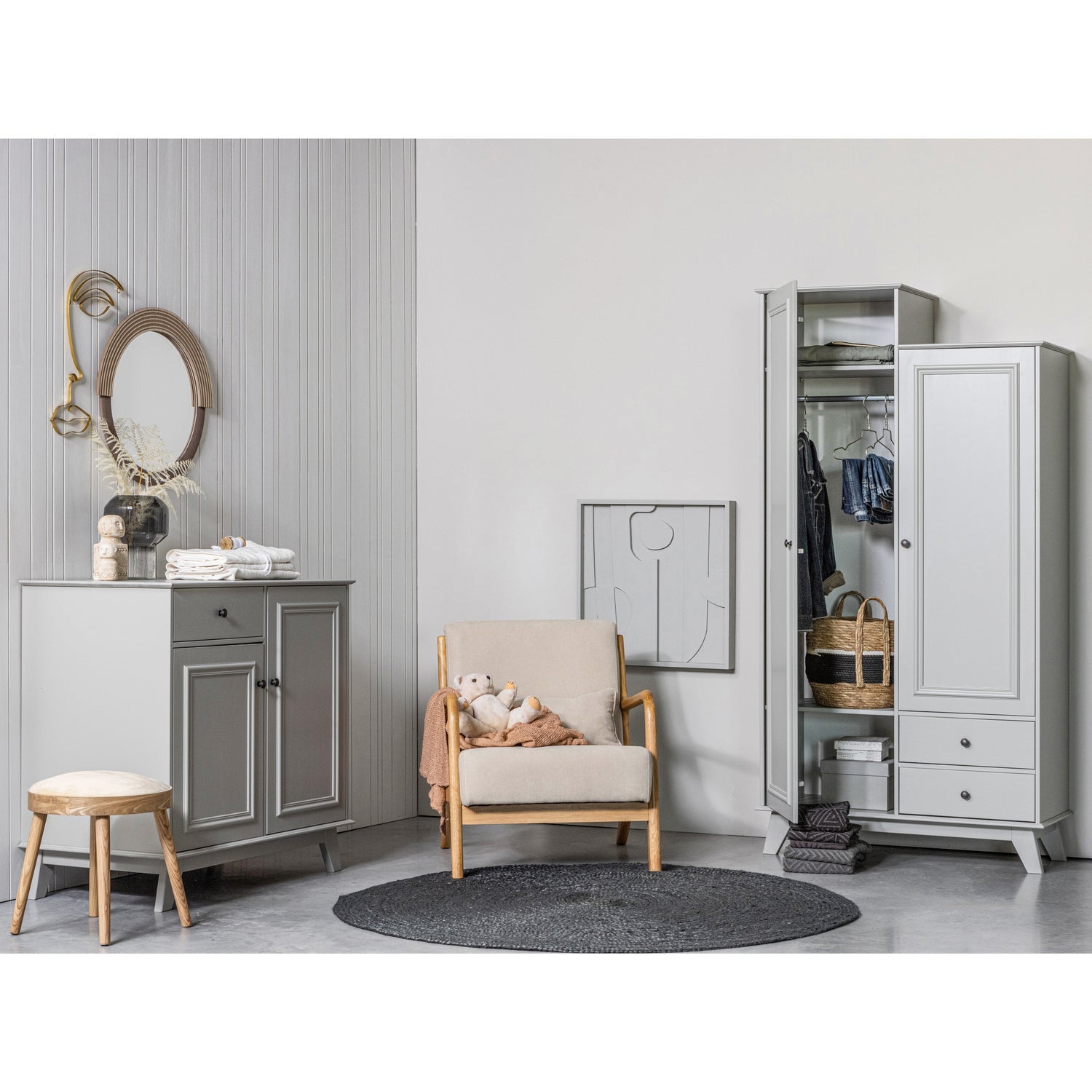 LILY STORAGE CABINET PINE CLAY [fsc]