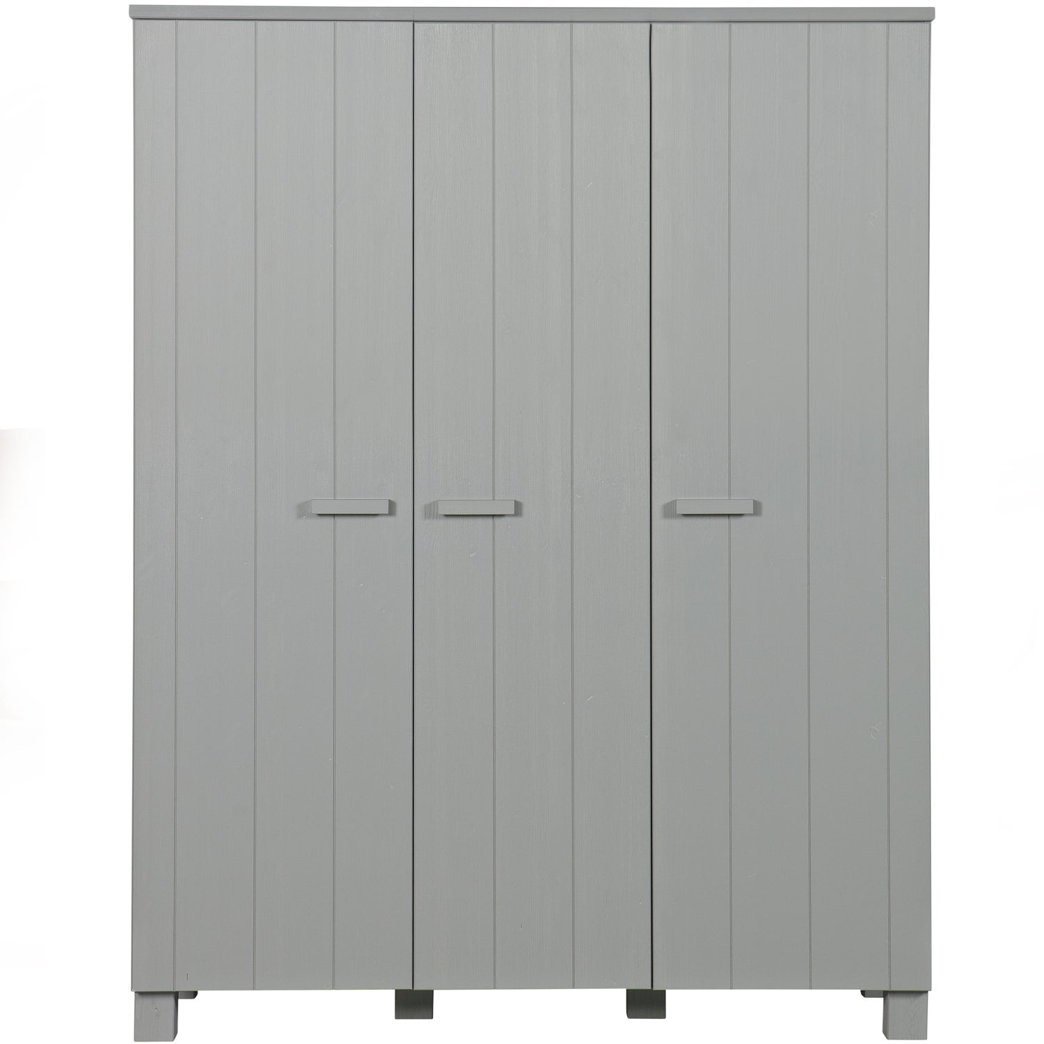 DENNIS 3-DOORS WARDROBE PINE CONCRETE CONCRETE GREY [fsc]