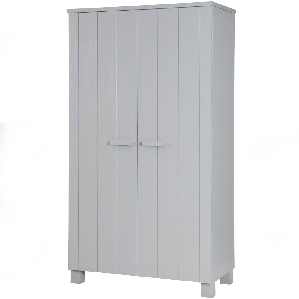 DENNIS WARDROBE PINE CONCRETE GREY [fsc]