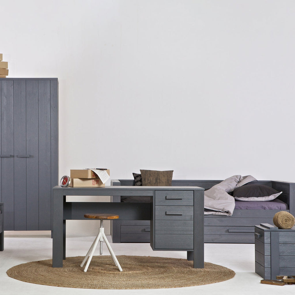 DENNIS DESK STEEL GREY [fsc]