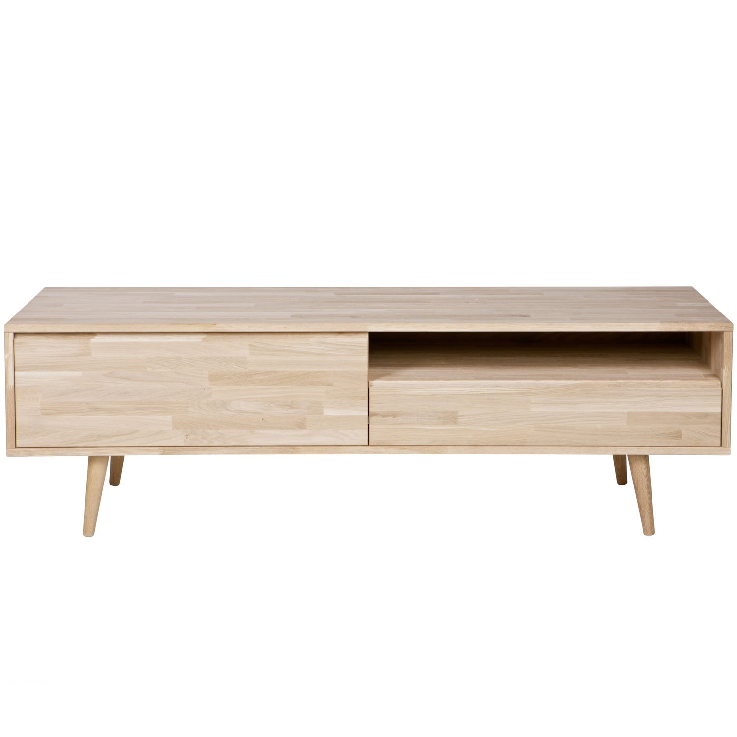 TYGO TV UNIT OAK UNTREATED. RETRO LEGS [fsc]