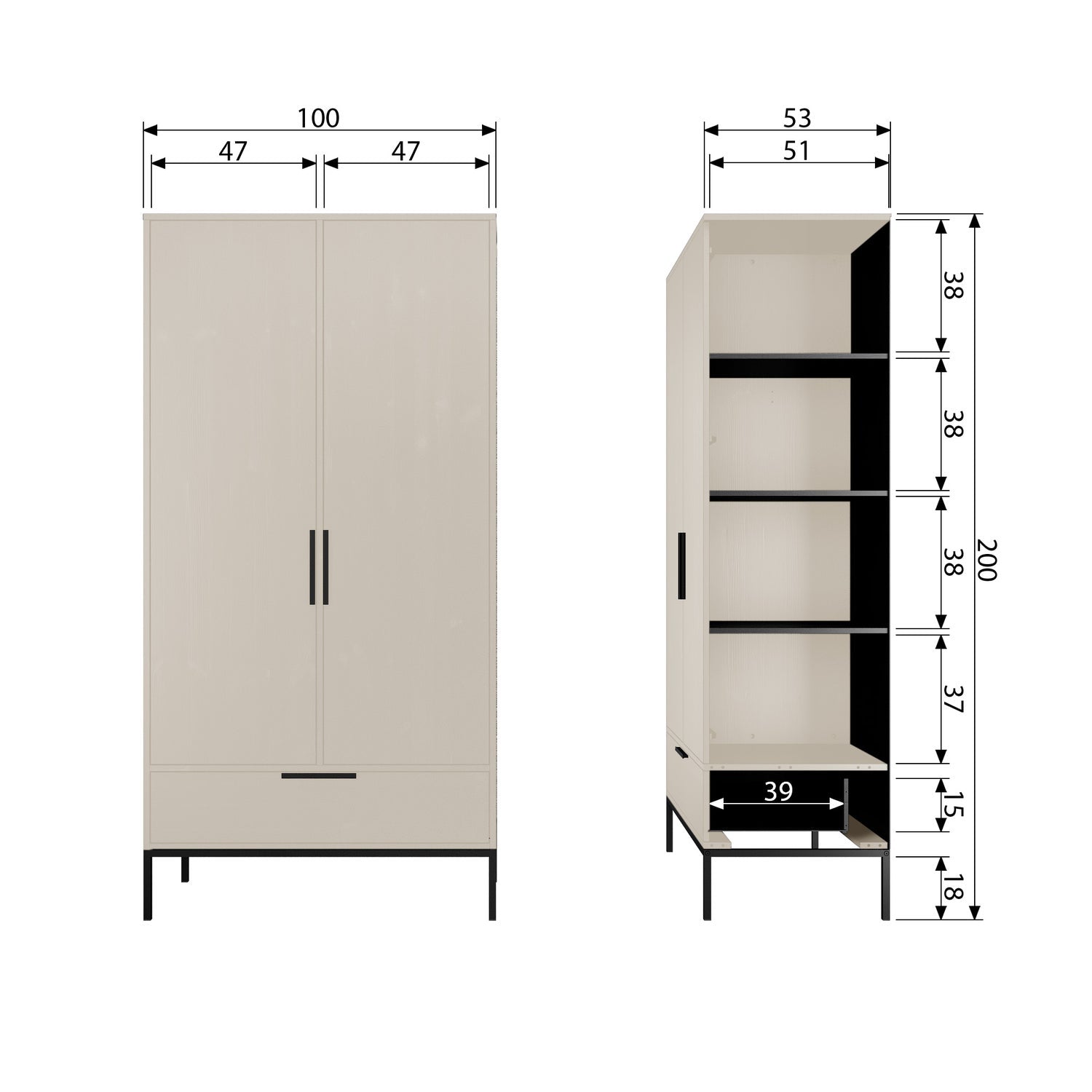 ADAM CABINET PINE DUST [fsc]