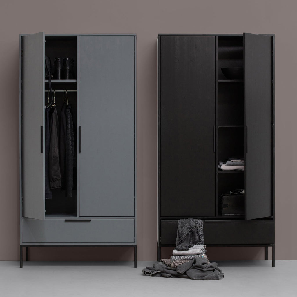 ADAM CABINET PINE BLACK [fsc]