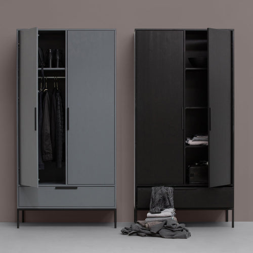 ADAM CABINET PINE BLACK [fsc]