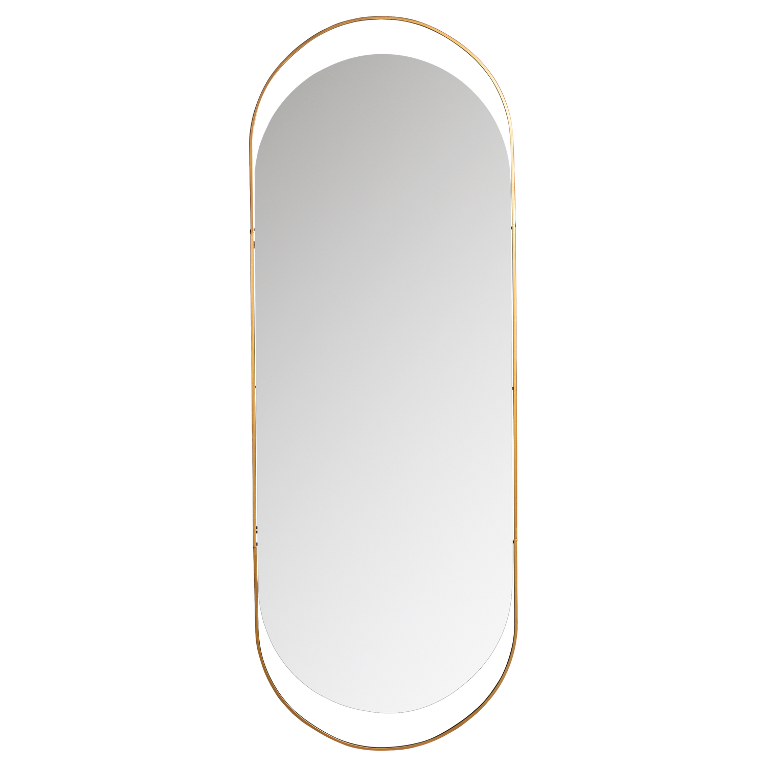 SANOU MIRROR OVAL XL ANTIQUE BRASS