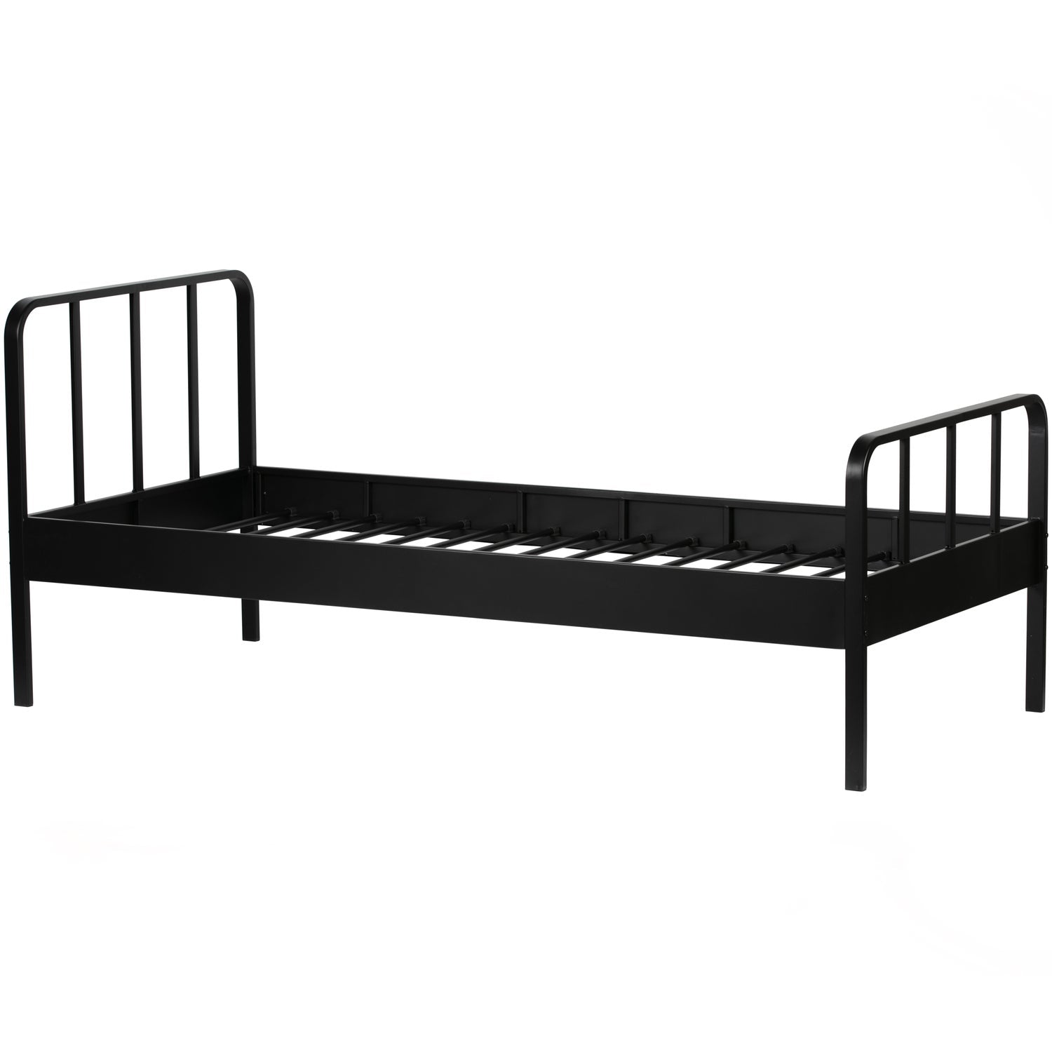 MEES BED METAL BLACK 90x200 CM