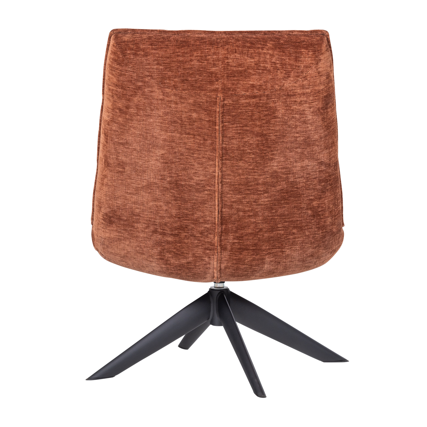 JOUKE SWIVEL ARMCHAIR CHENILLE TEXTURED RUST BROWN