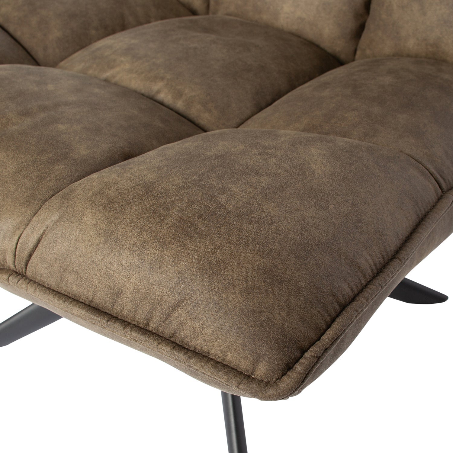 JOUKE SWIVEL ARMCHAIR IMITATION LEATHER GREEN
