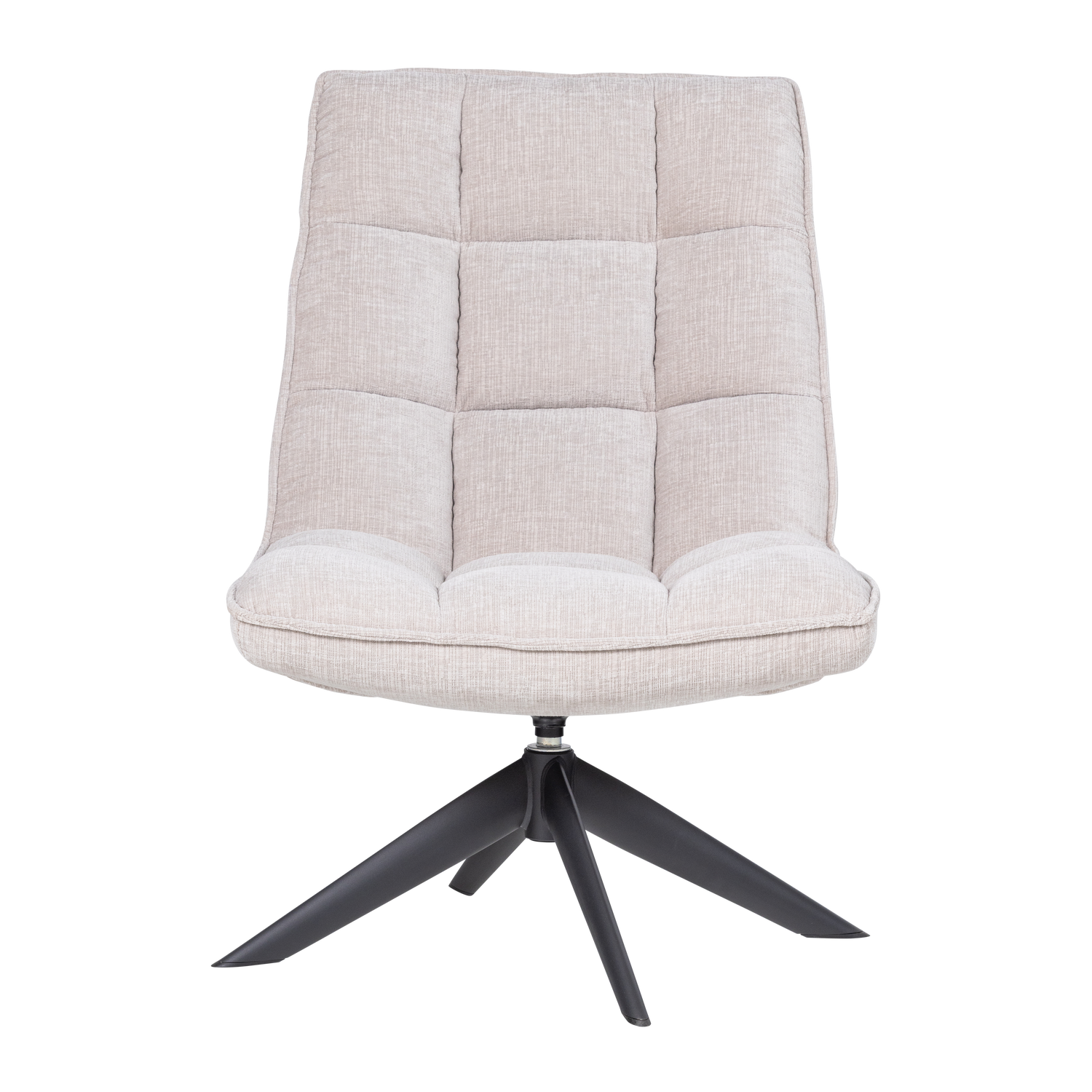 JOUKE SWIVEL ARMCHAIR CHENILLE TEXTURED NATURAL