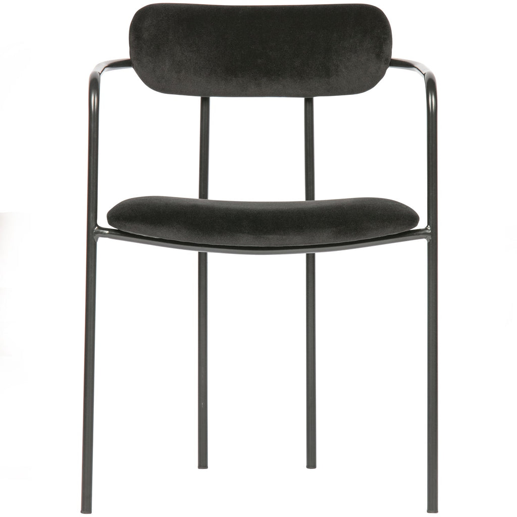 IVY DINING CHAIR VELVET BLACK