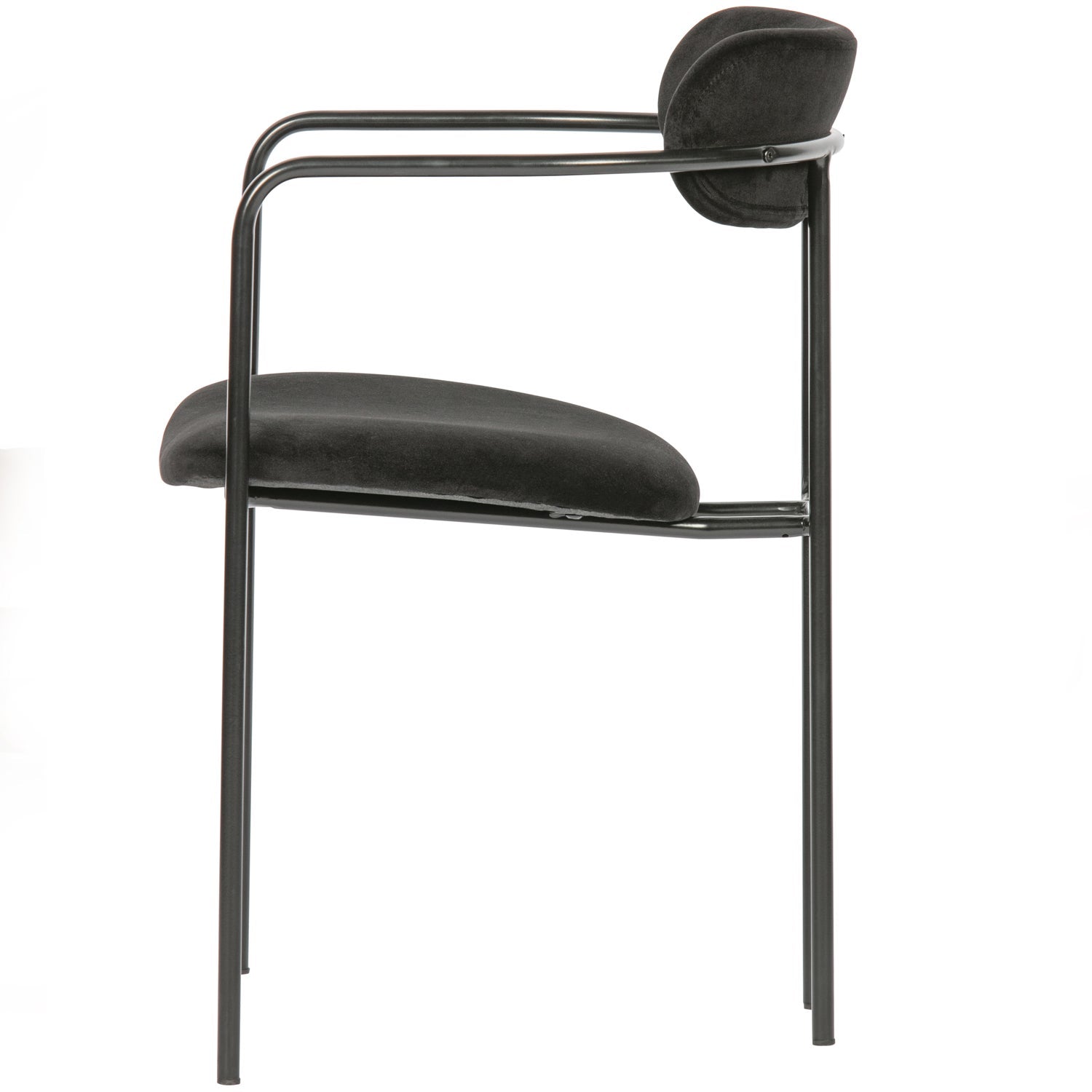 IVY DINING CHAIR VELVET BLACK