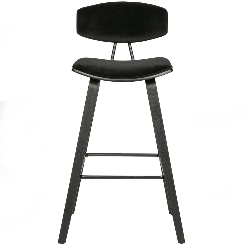 SENN BARSTOOL VELVET BLACK