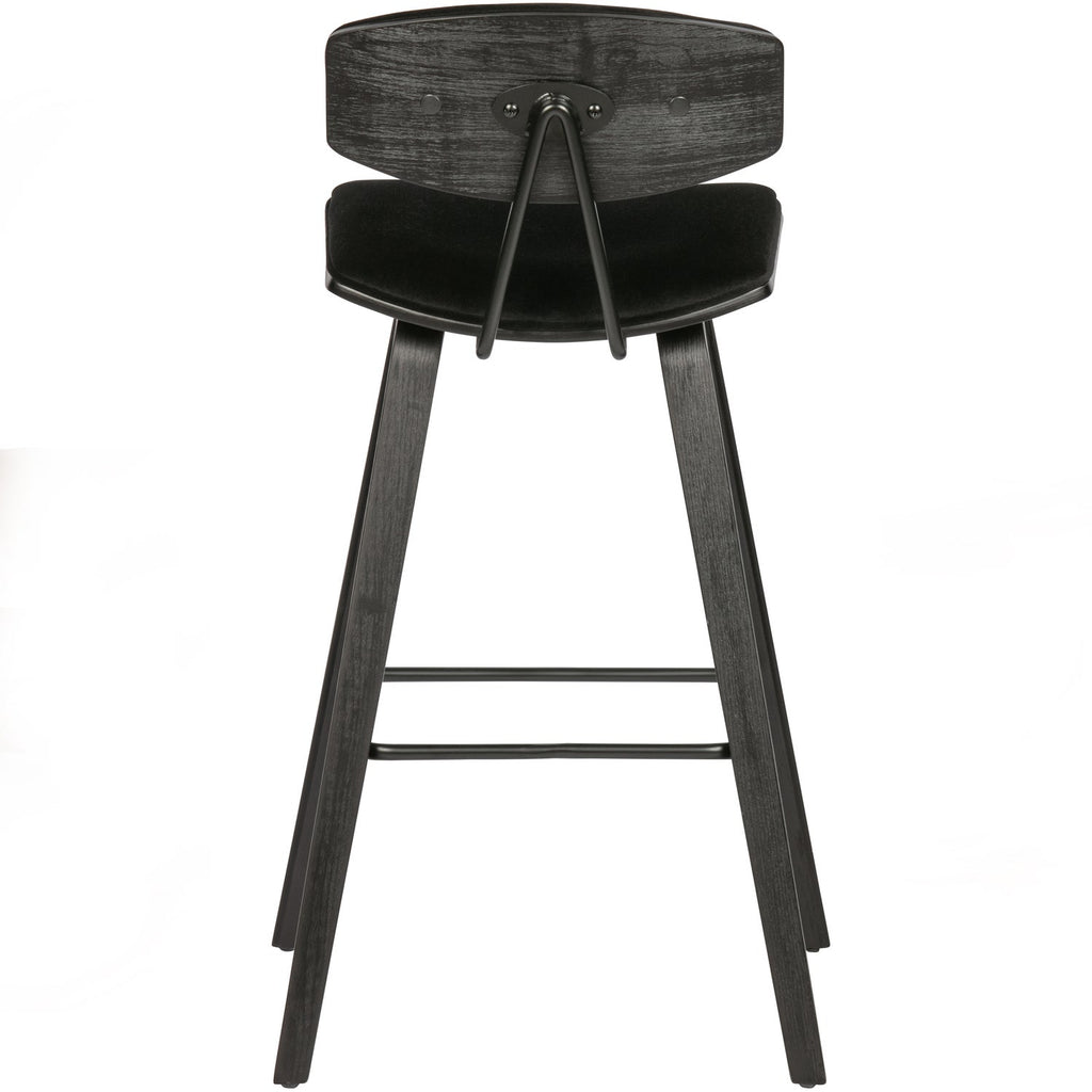 SENN BARSTOOL VELVET BLACK