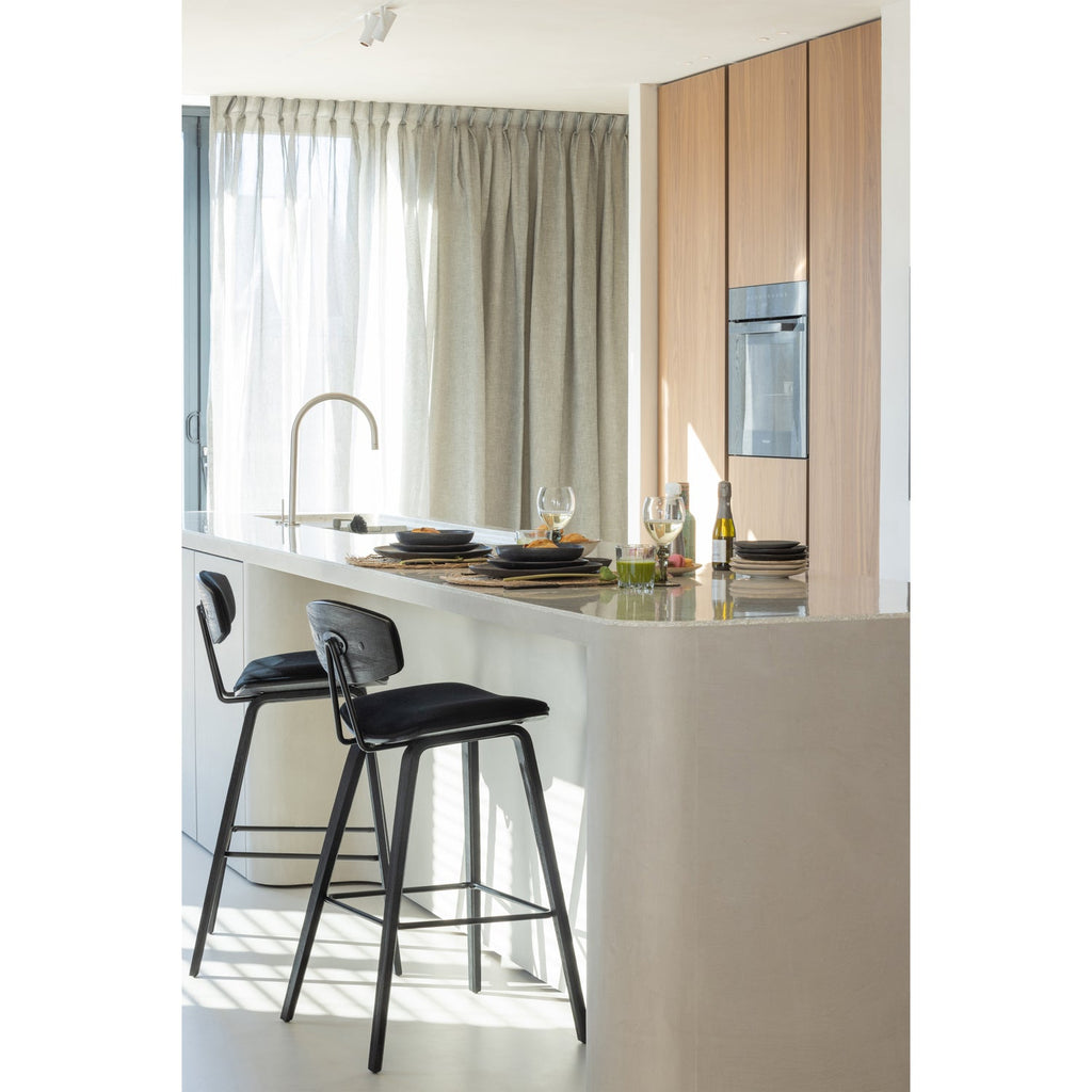 SENN BARSTOOL VELVET BLACK
