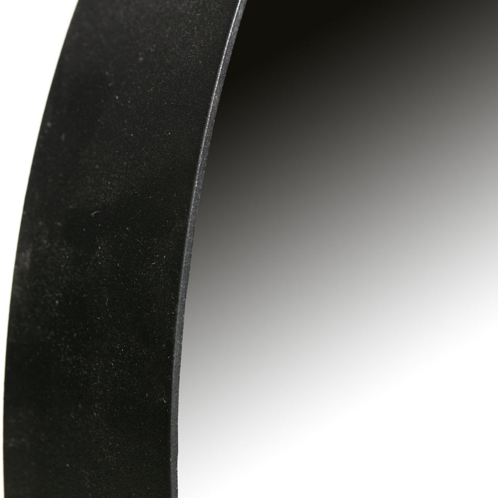DOUTZEN ROUND MIRROR O50 CM METAL BLACK