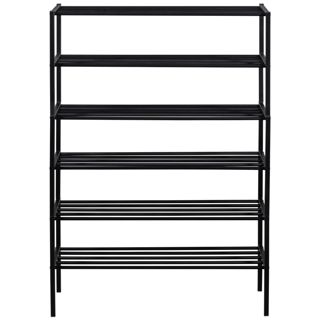 FERRO SHOE RACK STACK OF 3 METAL BLACK