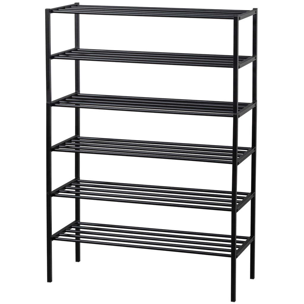 FERRO SHOE RACK STACK OF 3 METAL BLACK