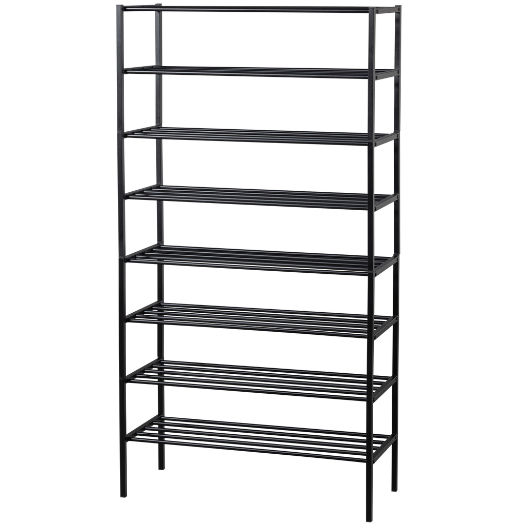 FERRO SHOE RACK STACK OF 4 METAL BLACK