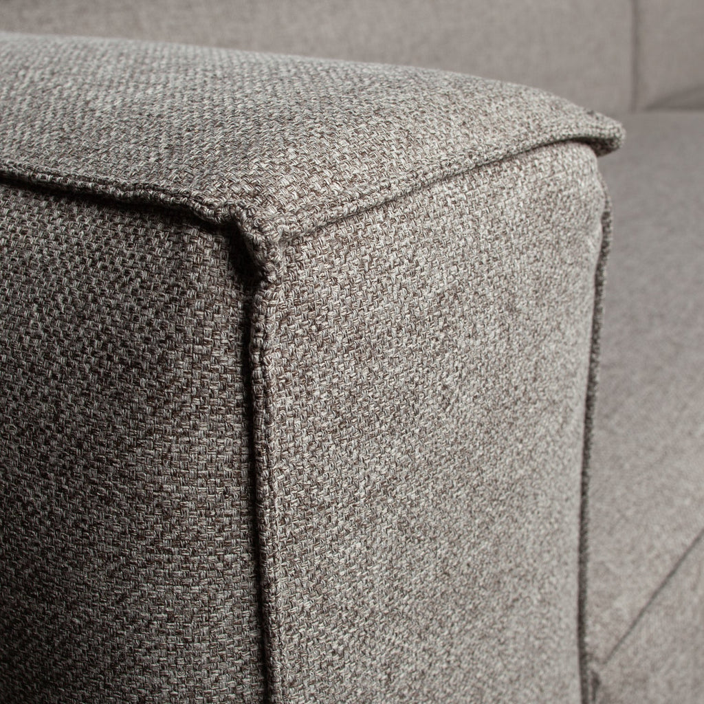 BEAN CORNER SOFA RIGHT INCL. CUSHIONS LIGHT GREY MELANGE