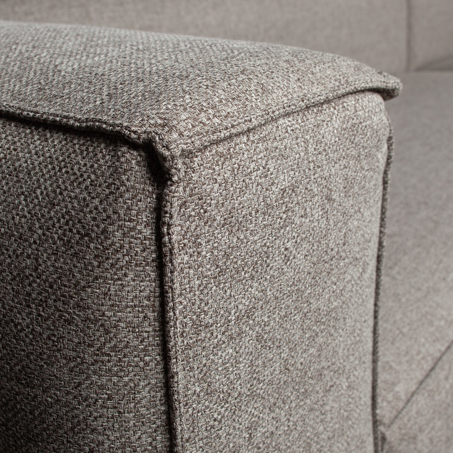 BEAN CORNER SOFA RIGHT INCL. CUSHIONS LIGHT GREY MELANGE