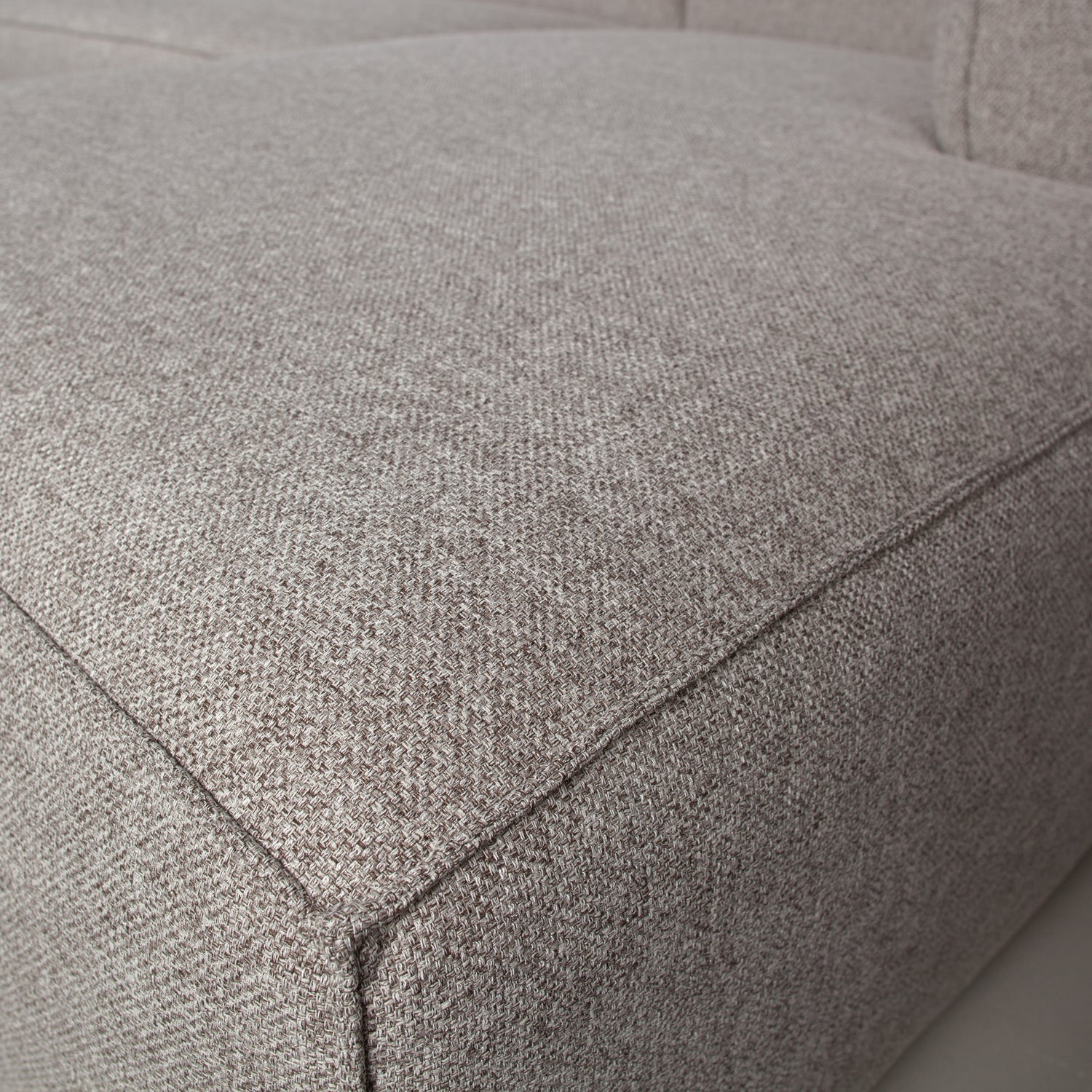 BEAN CORNER SOFA RIGHT INCL. CUSHIONS LIGHT GREY MELANGE