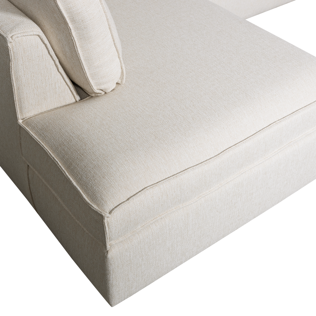 THOMAS CORNER SOFA LEFT WOVEN FABRIC NATUREL