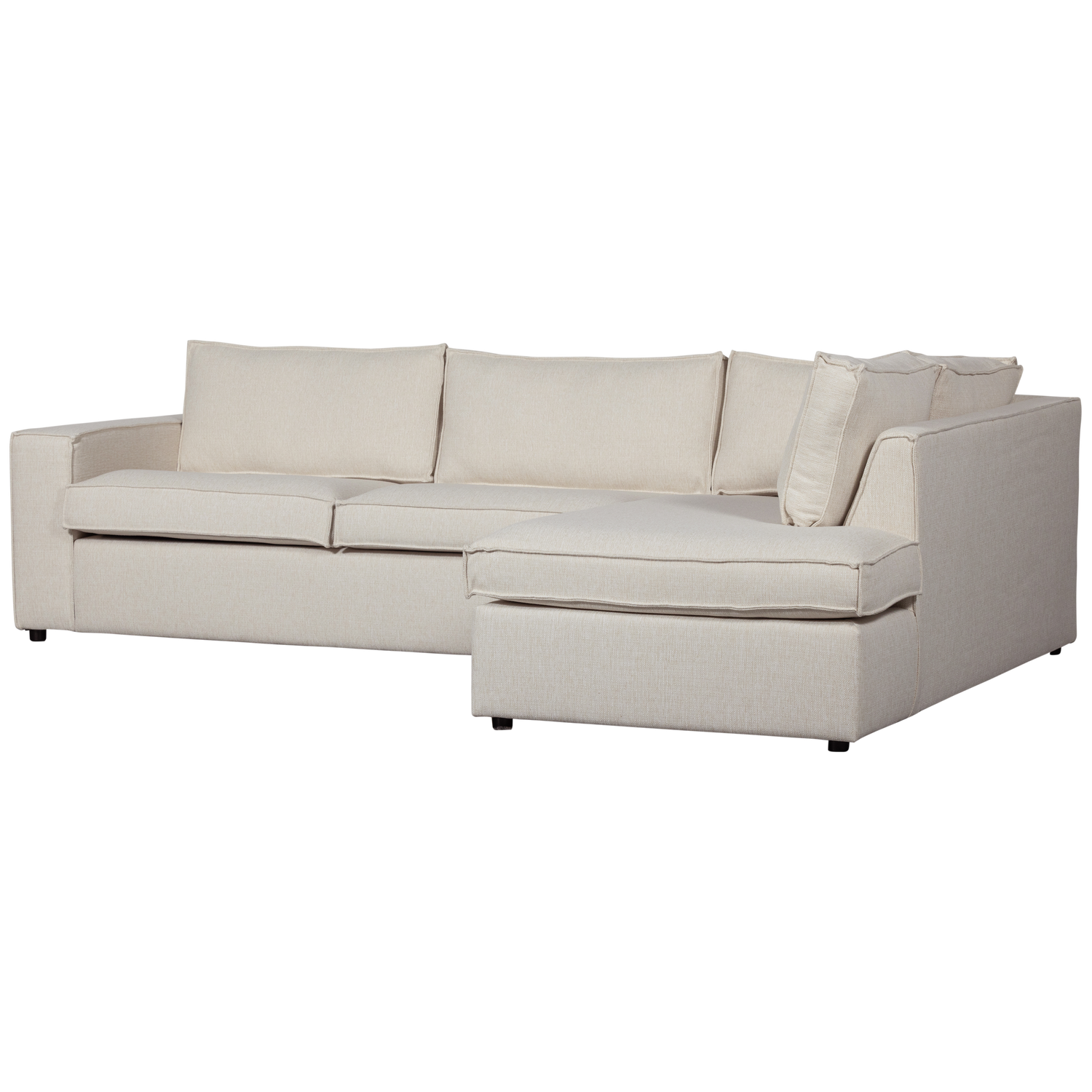 THOMAS CORNER SOFA RIGHT WOVEN FABRIC NATUREL