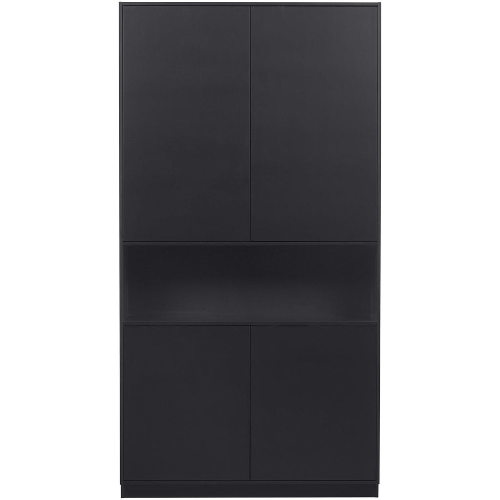 FINCA STORAGE CABINET 110 CM PINE DEEP BLACK [fsc]