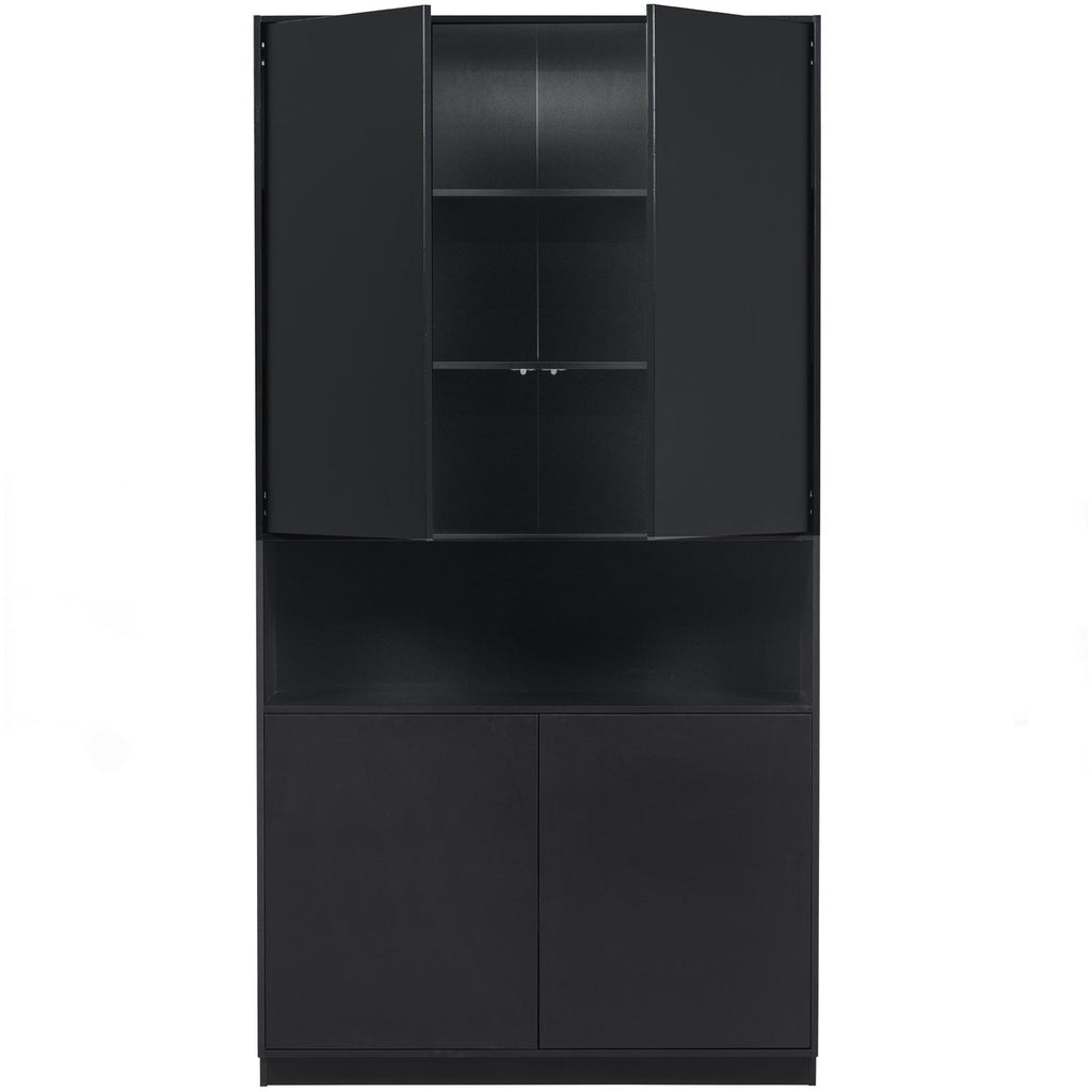 FINCA STORAGE CABINET 110 CM PINE DEEP BLACK [fsc]