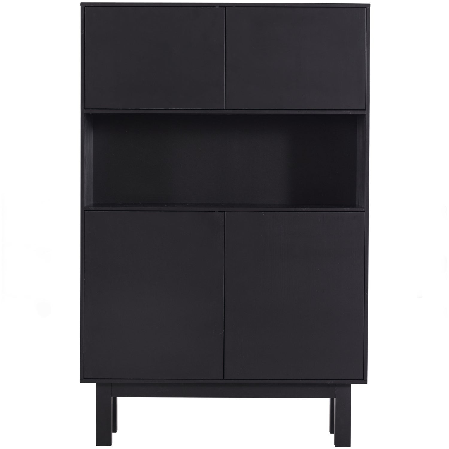 FINCA BUFFET / BAR CABINET PINE DEEP BLACK [fsc]