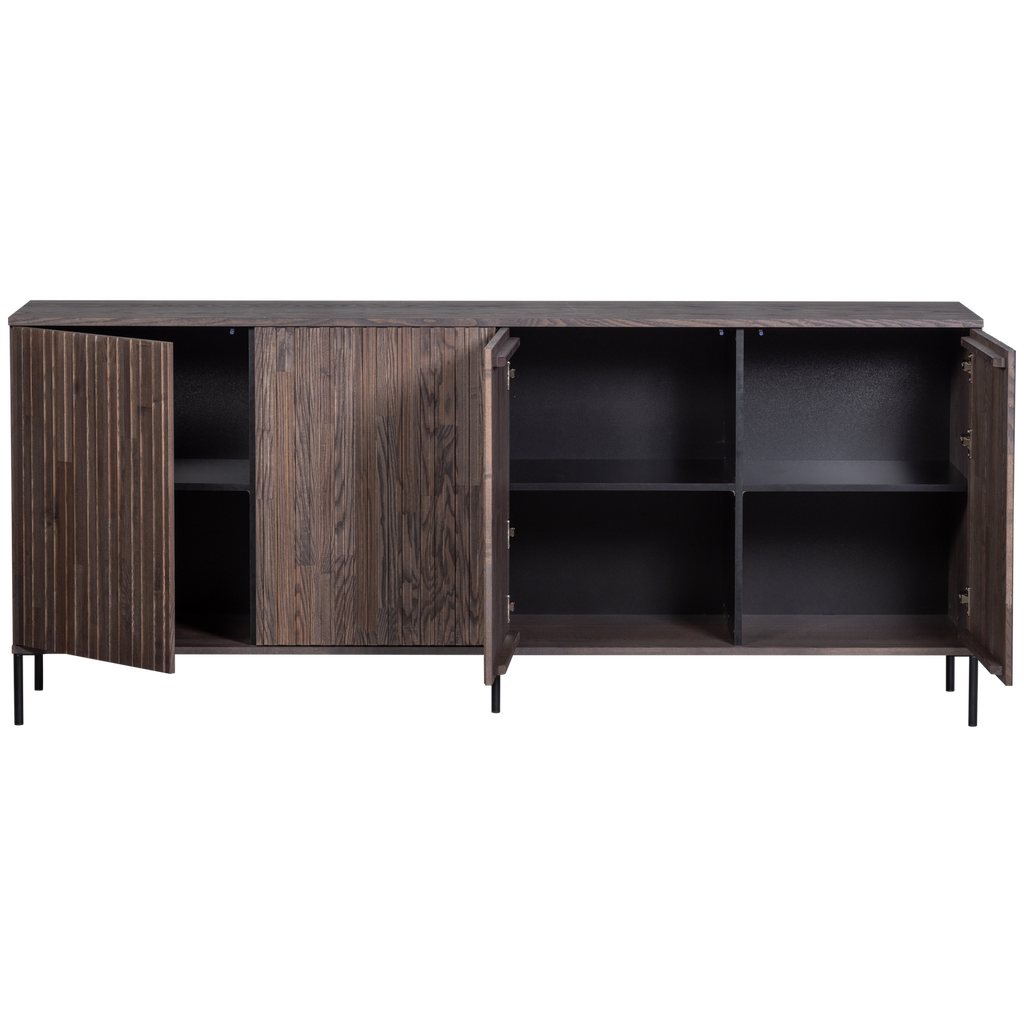 NEW GRAVURE SIDEBOARD 200 CM ASH VENEER ESPRESSO [fsc]